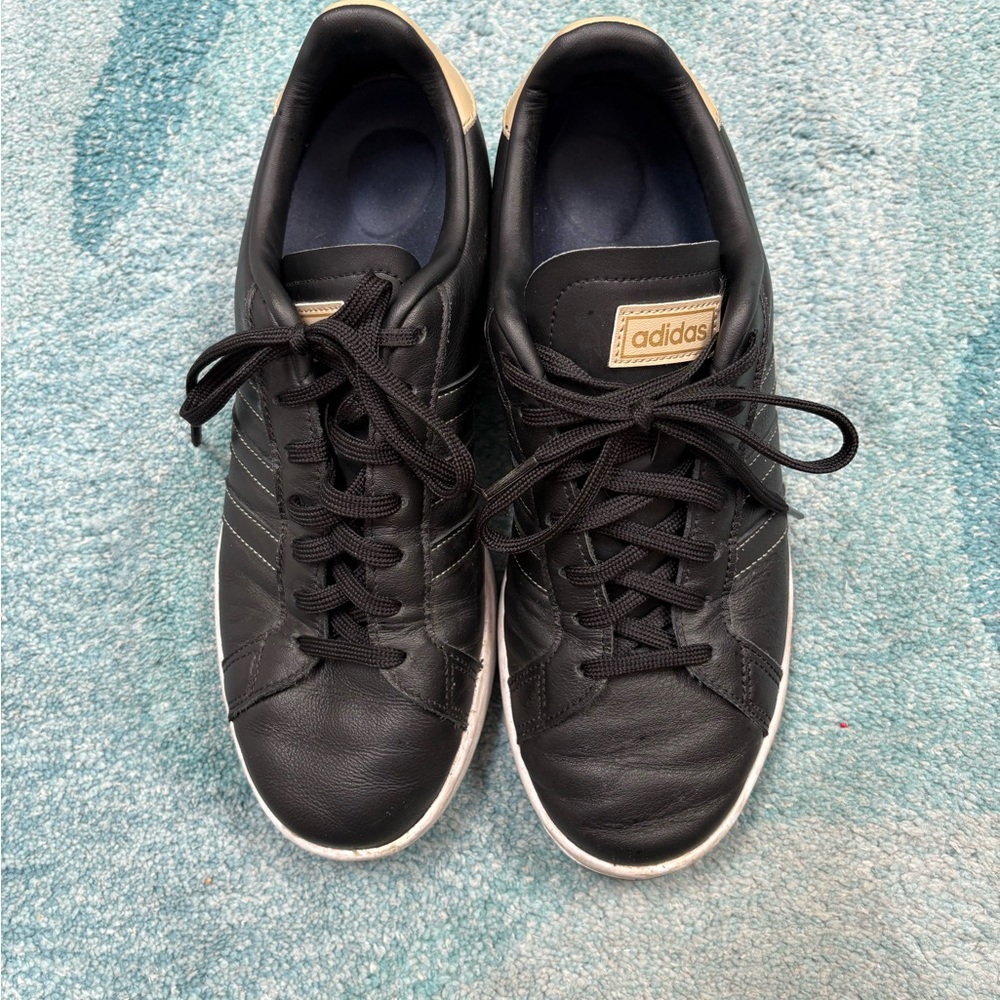 Adidas Men's Black Court Shoes, Sz 10.